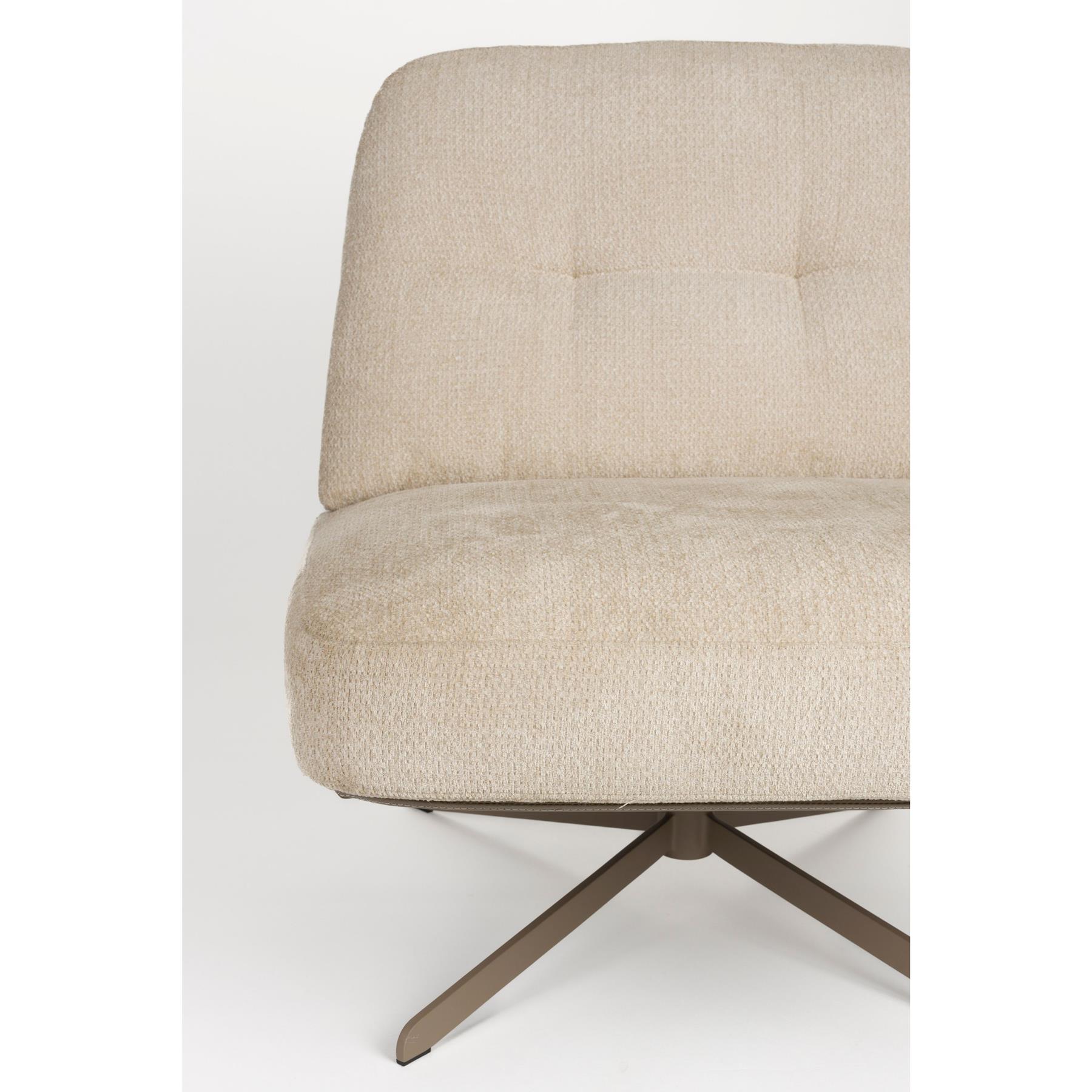 Zuiver Benjamin Loungestoel - Beige