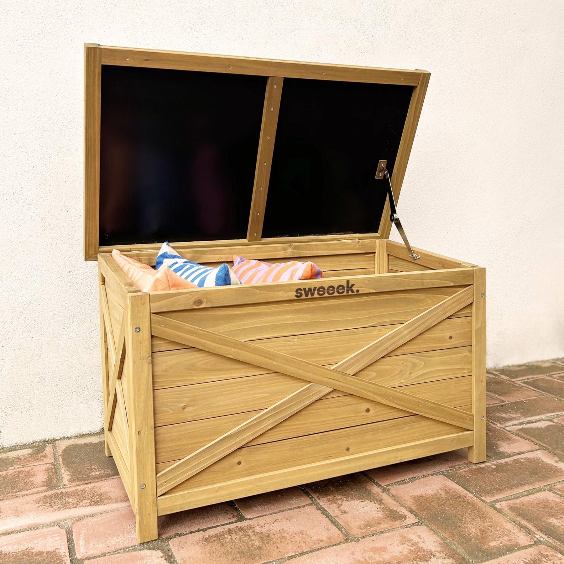 sweeek - Houten opbergkist 80 cm