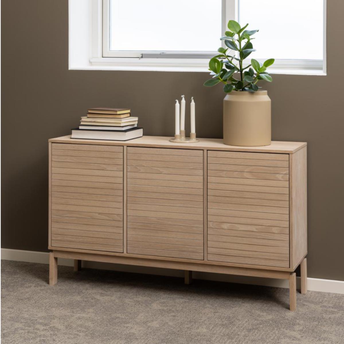Rebellenclub Nampa Dressoir - 135 x 80 cm - Licht Eiken