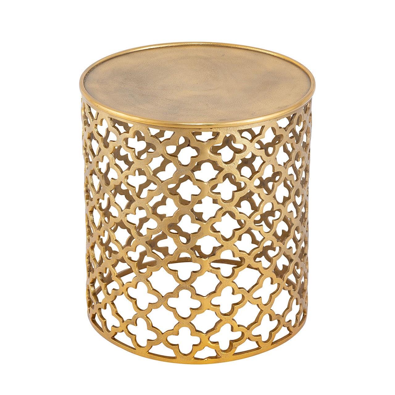 SVJ Bijzettafel Rond - 41 x 41 x 48 cm - Aluminium - Goud
