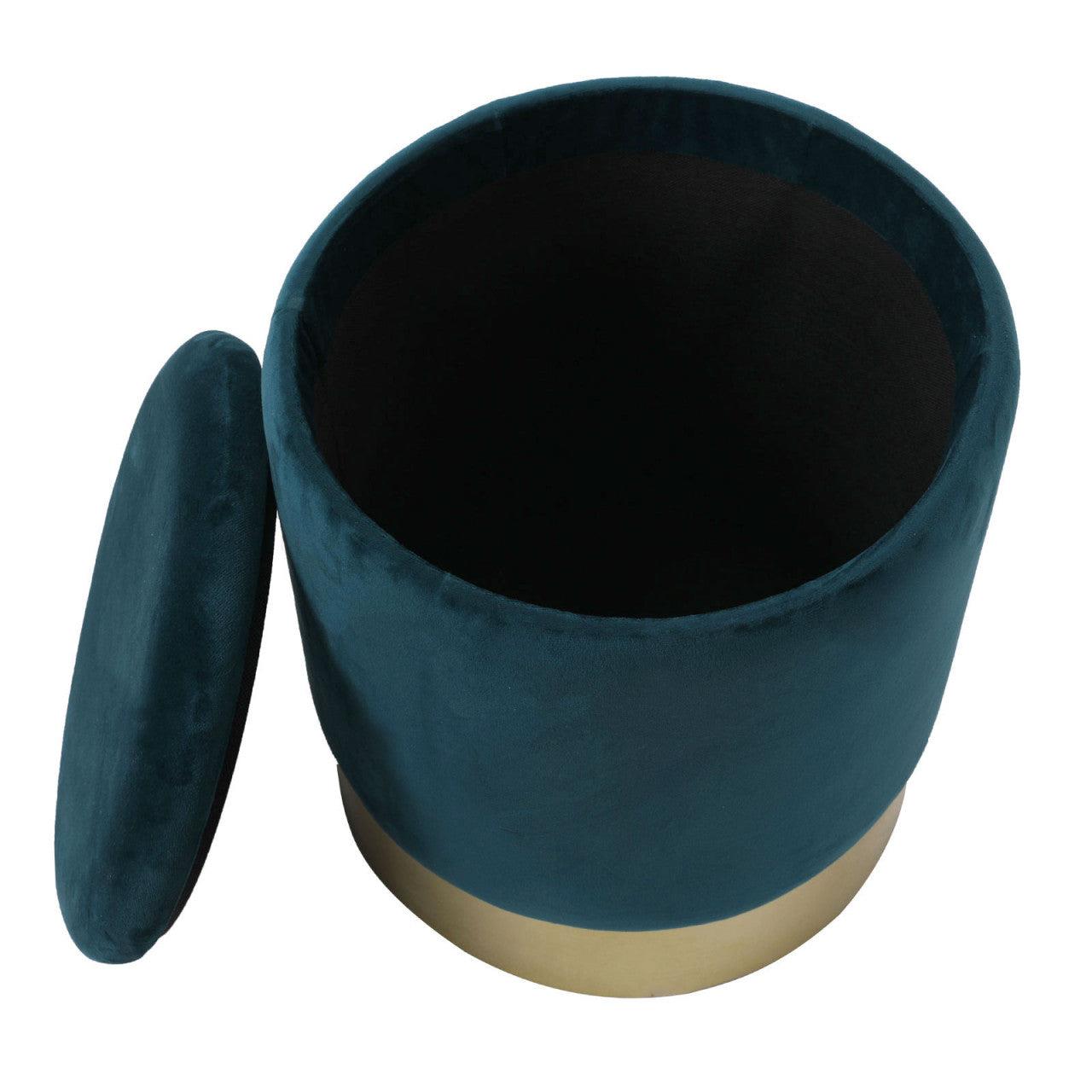 SVJ Kruk Rond - 31 x 31 x 38 cm - Polyester - Blauw
