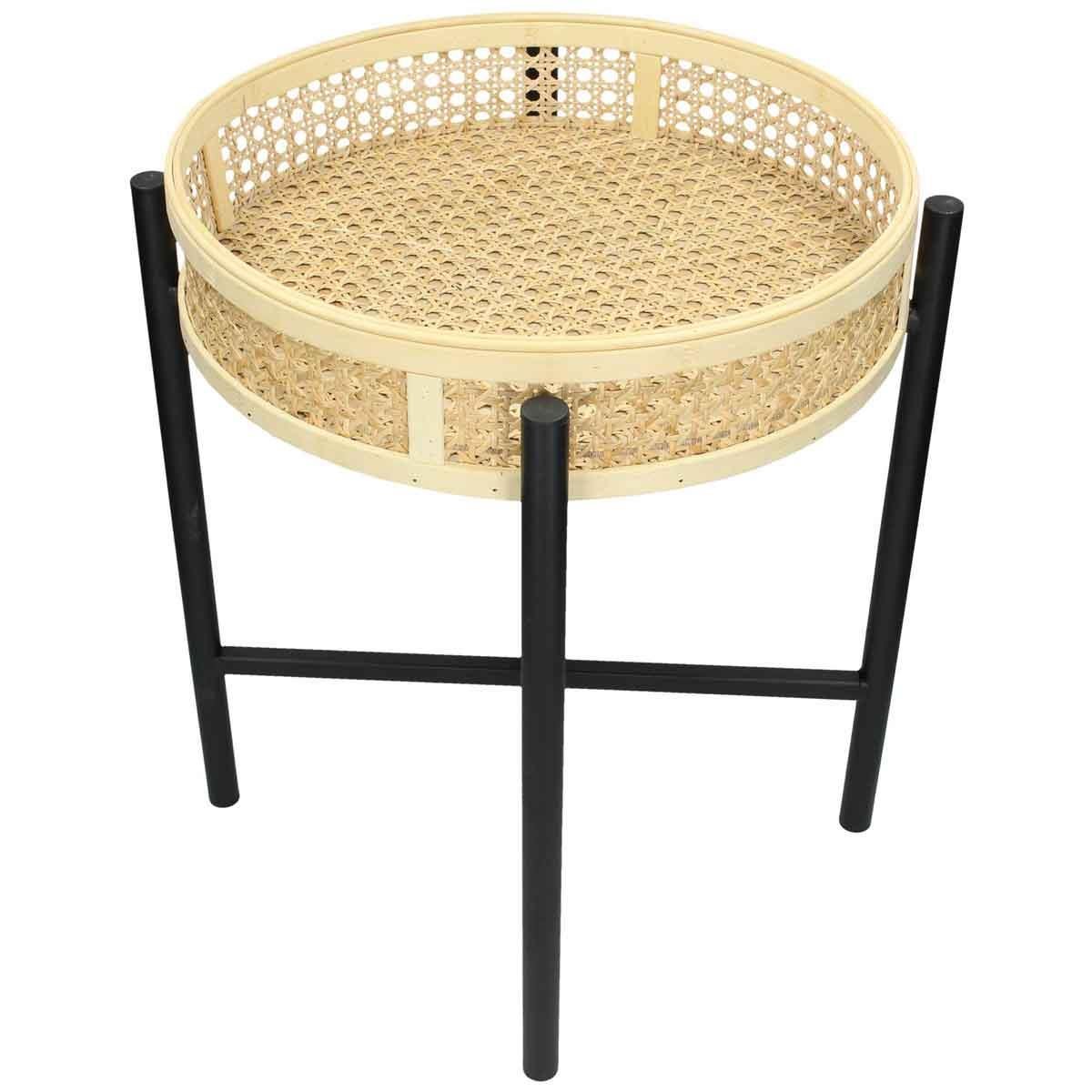 SVJ Home Decorations Mensa Tafel - H42 x Ø40 cm - Metaal - Natuurlijk