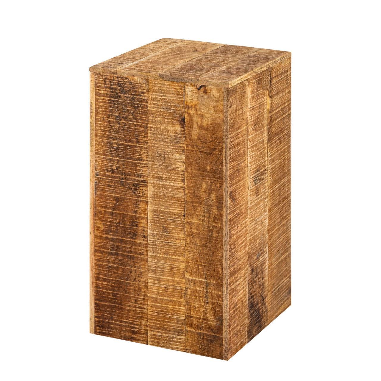 SVJ Zuil Rechthoekig - 27 x 27 x 50 cm - Hout - Bruin