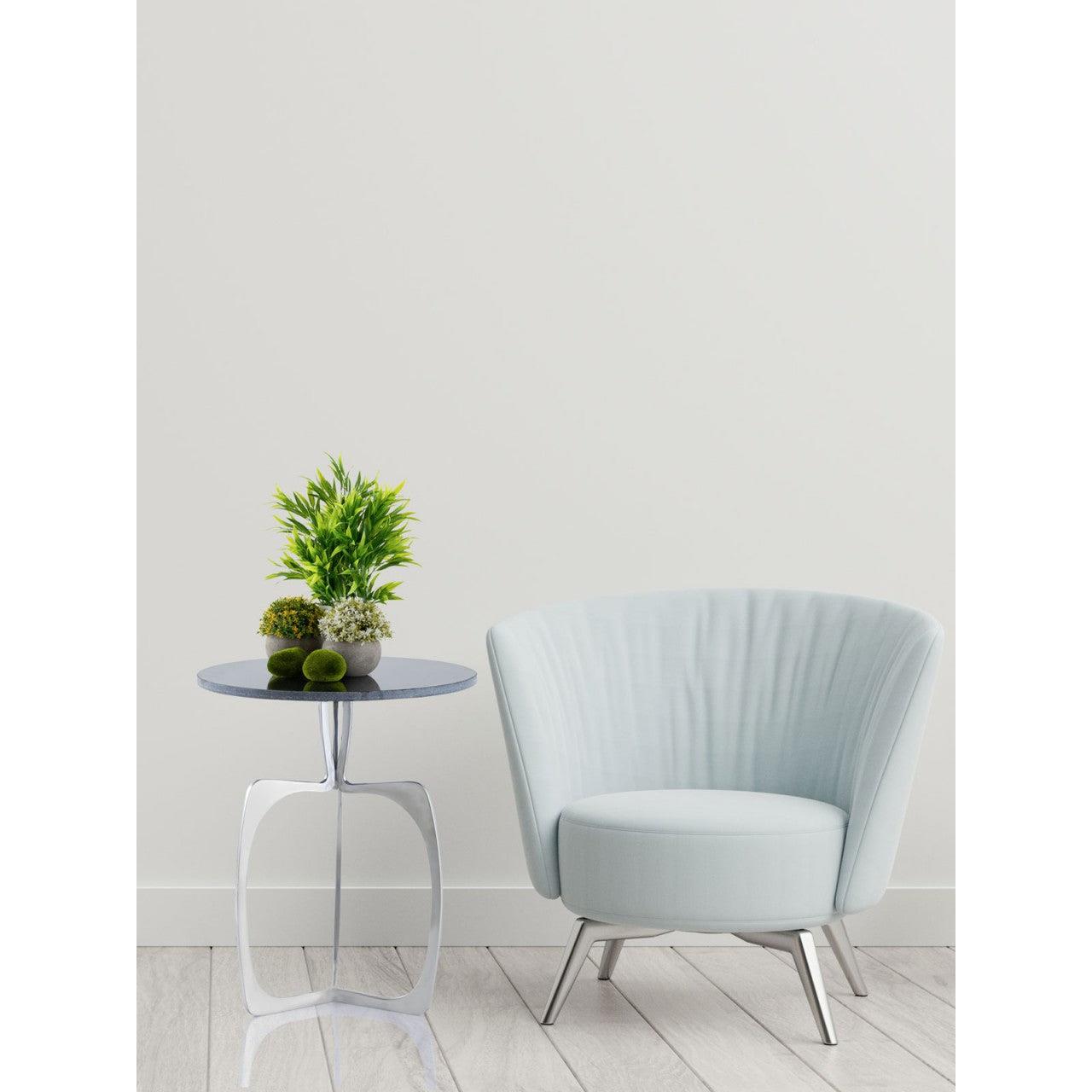 SVJ Bijzettafel - 45 x 45 x 56 cm - Marmer - Zilver