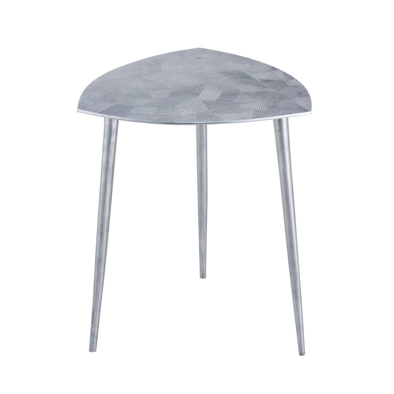 SVJ Bijzettafel  - 35 x 35 x 46 cm - Aluminium - Zilver