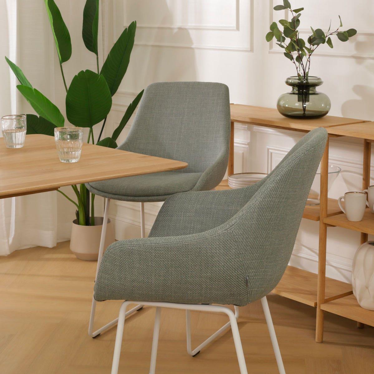 Nolon Nino-Mae Barkruk Groen - met Armleuning - Wit - 75 cm