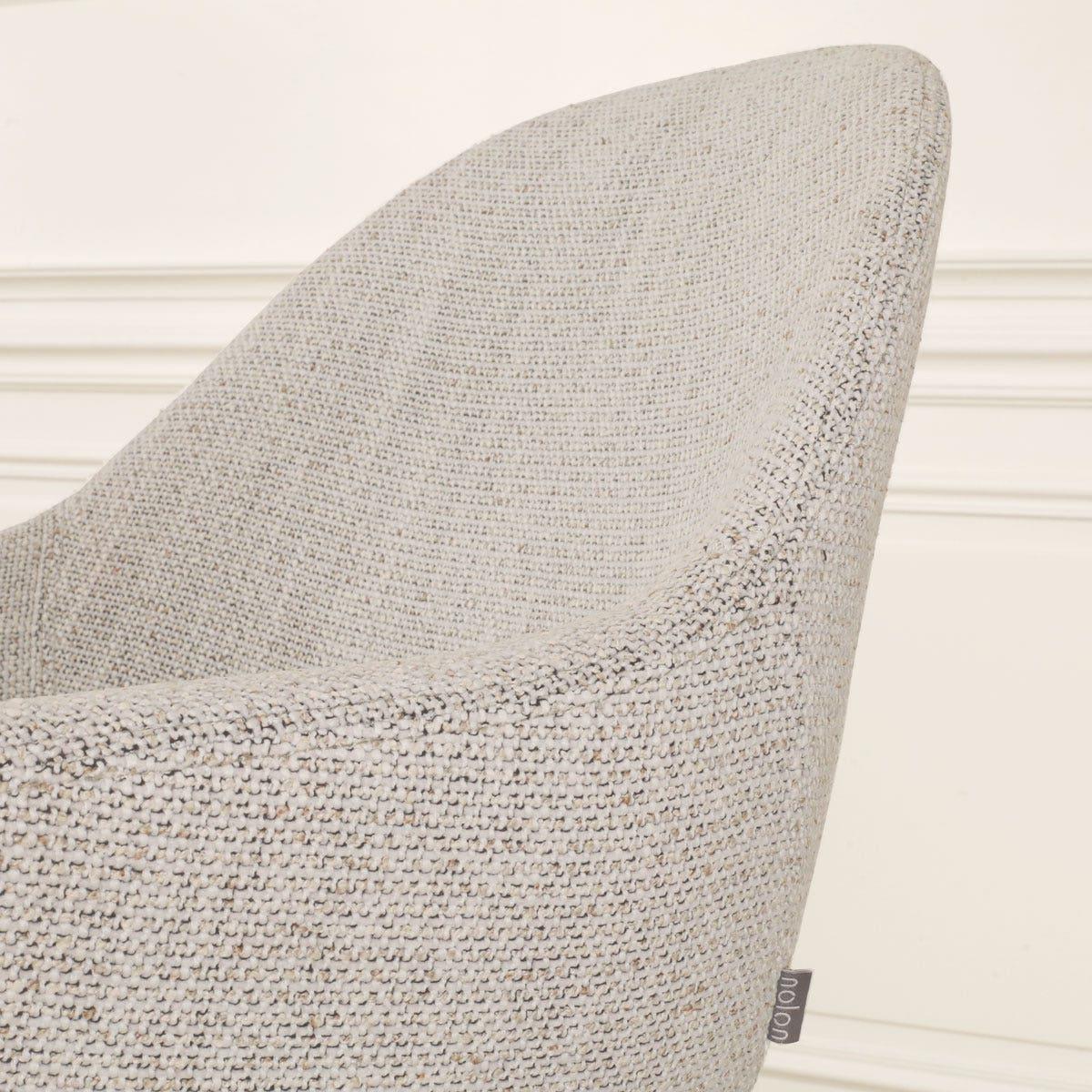 Nolon Nino-Mae Barkruk Beige Gemêleerd - met Armleuning - Zwart - 75