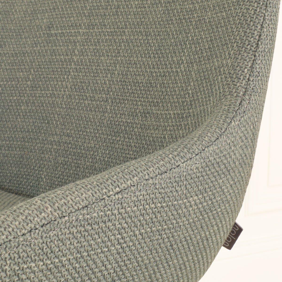 Nolon Nino-Isa Barkruk Groen - Stof - Wit Onderstel - 65 cm
