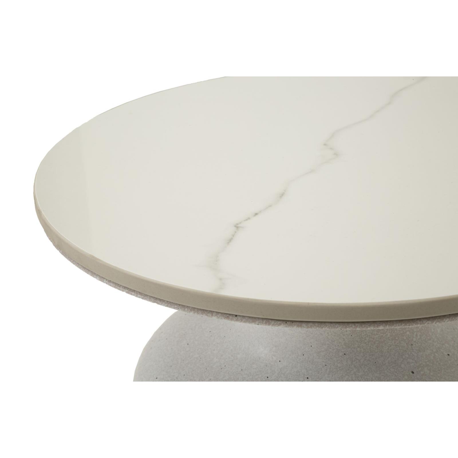 Mauro Ferretti White Metalen tafel wit