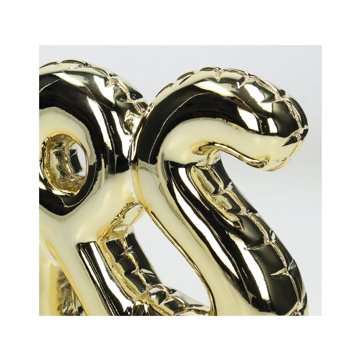 SVJ Home Decorations Cheers Beeld - 42 x 4 x 14 cm - Polyresin - Goud