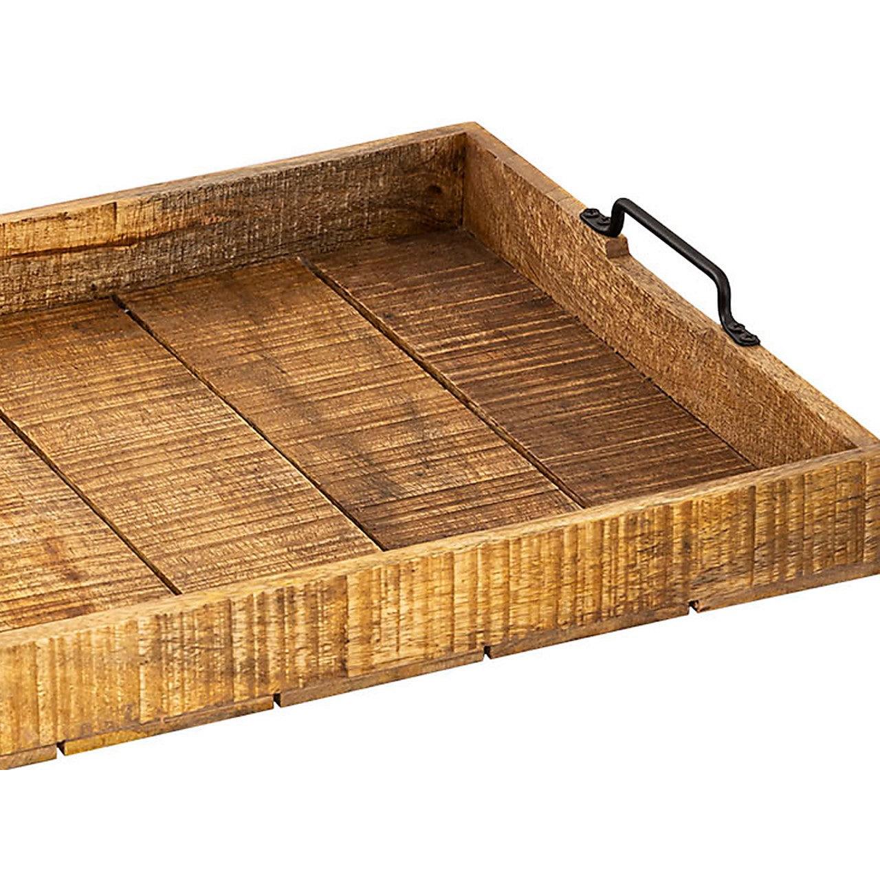 SVJ Plateau Rechthoekig - 39 x 57 x 8 cm - Hout - Bruin