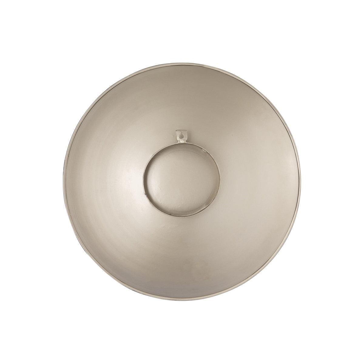 PTMD Maran Beige shiny iron wall panel round S