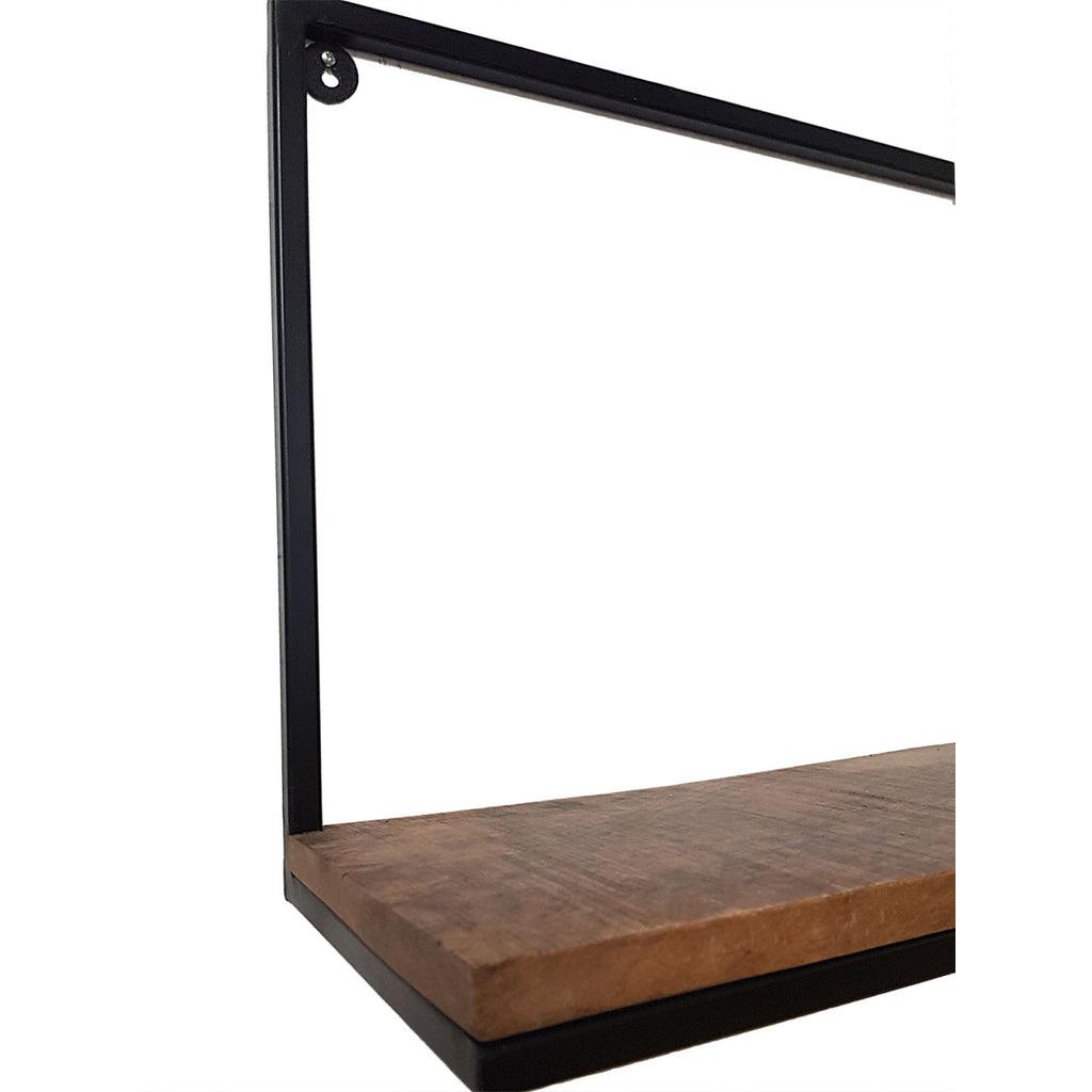 SVJ Wandrek - 20x75x40 cm - Hout - Zwart