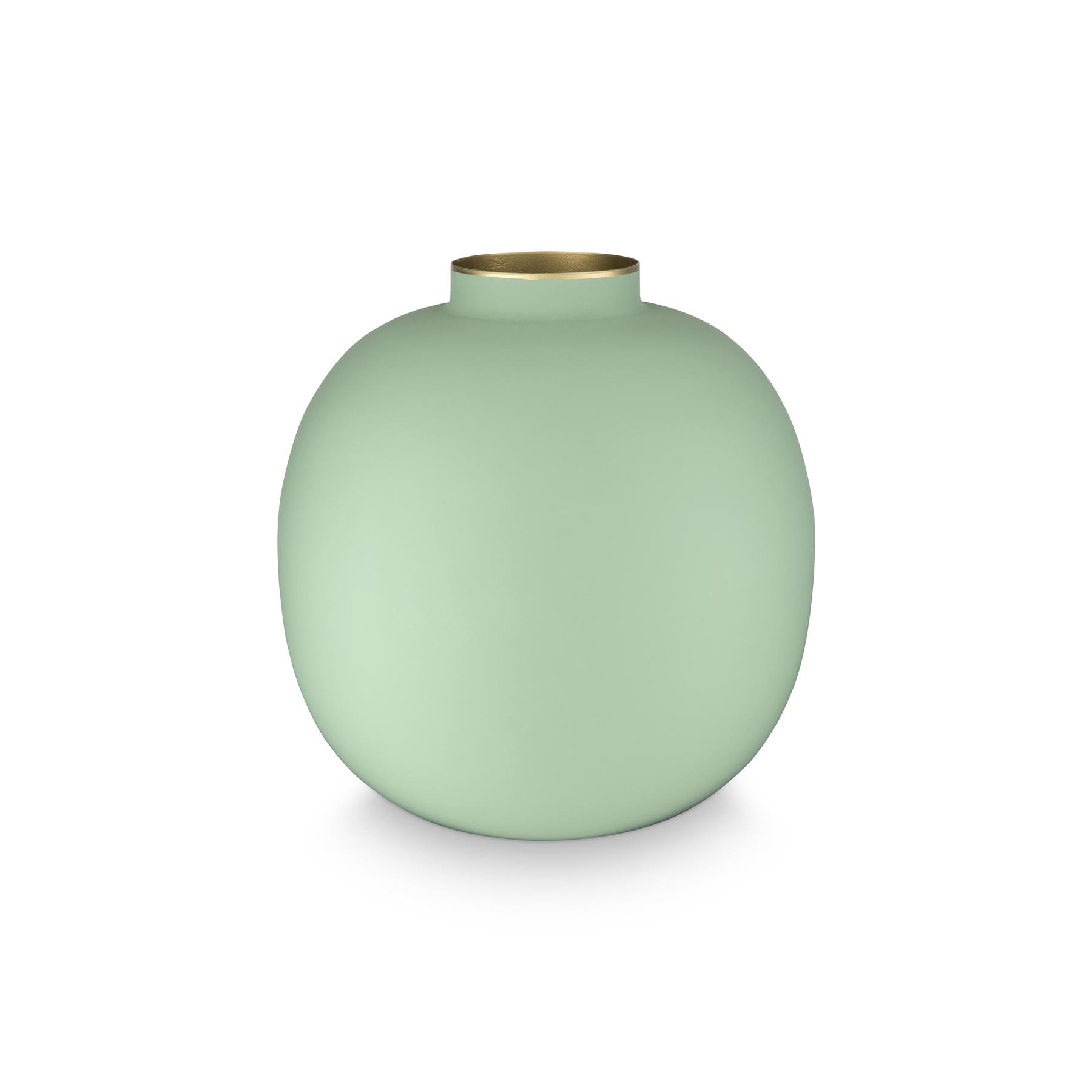 Pip Studio - Flower vase - Green vase - Metal - 23cm