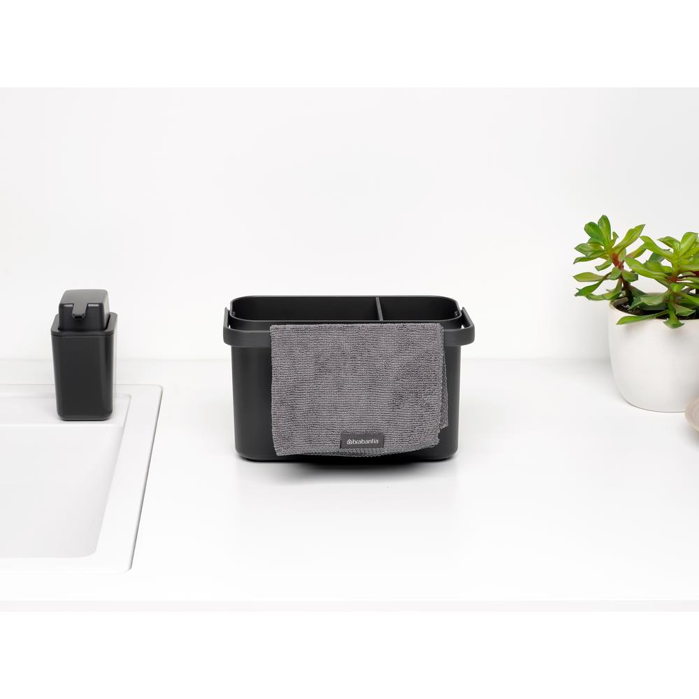 SinkSide aanrecht organiser met vaatdoekhouder - Dark Grey