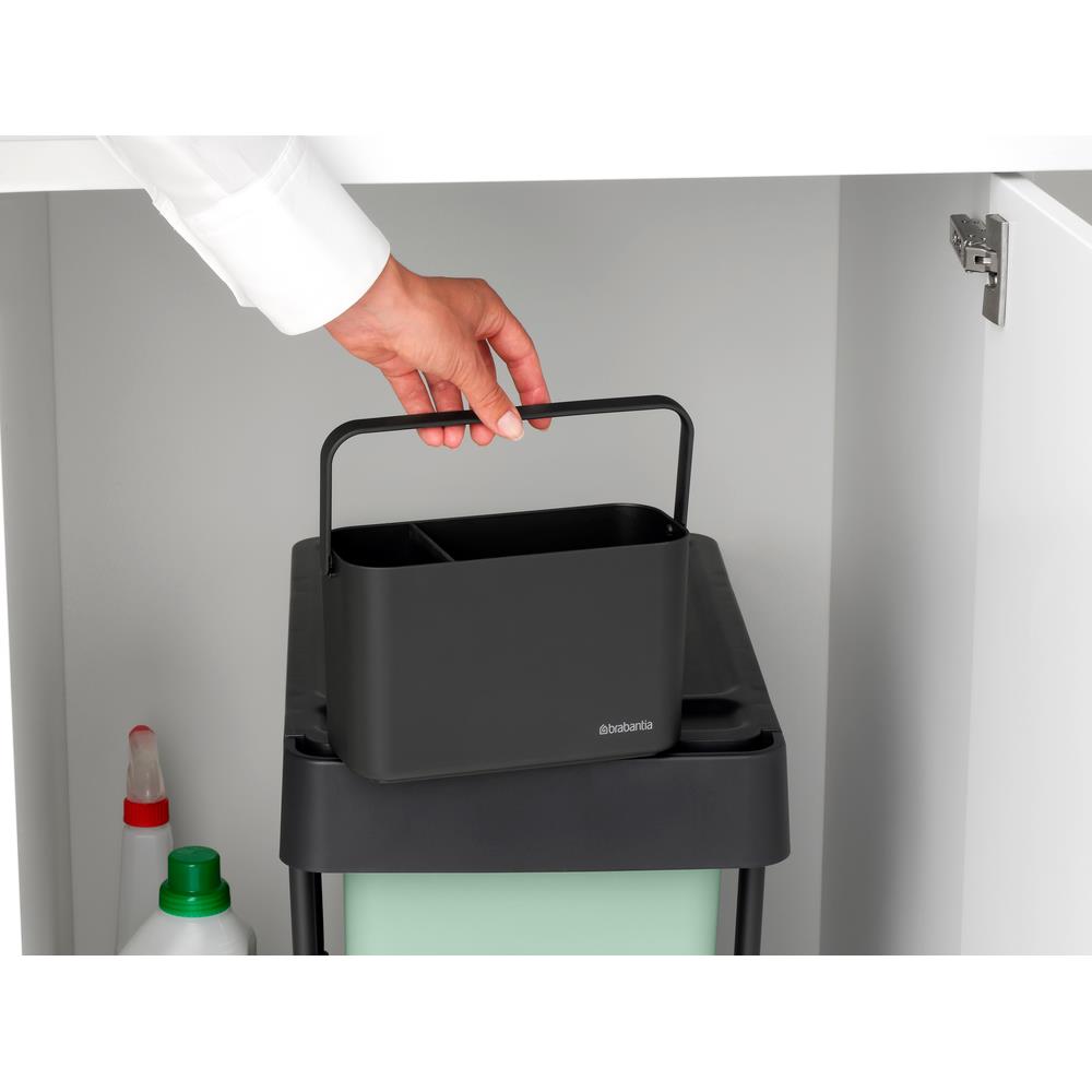 SinkSide aanrecht organiser met vaatdoekhouder - Dark Grey