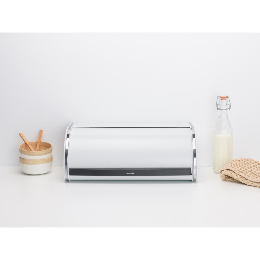 Broodtrommel met schuifdeksel - White