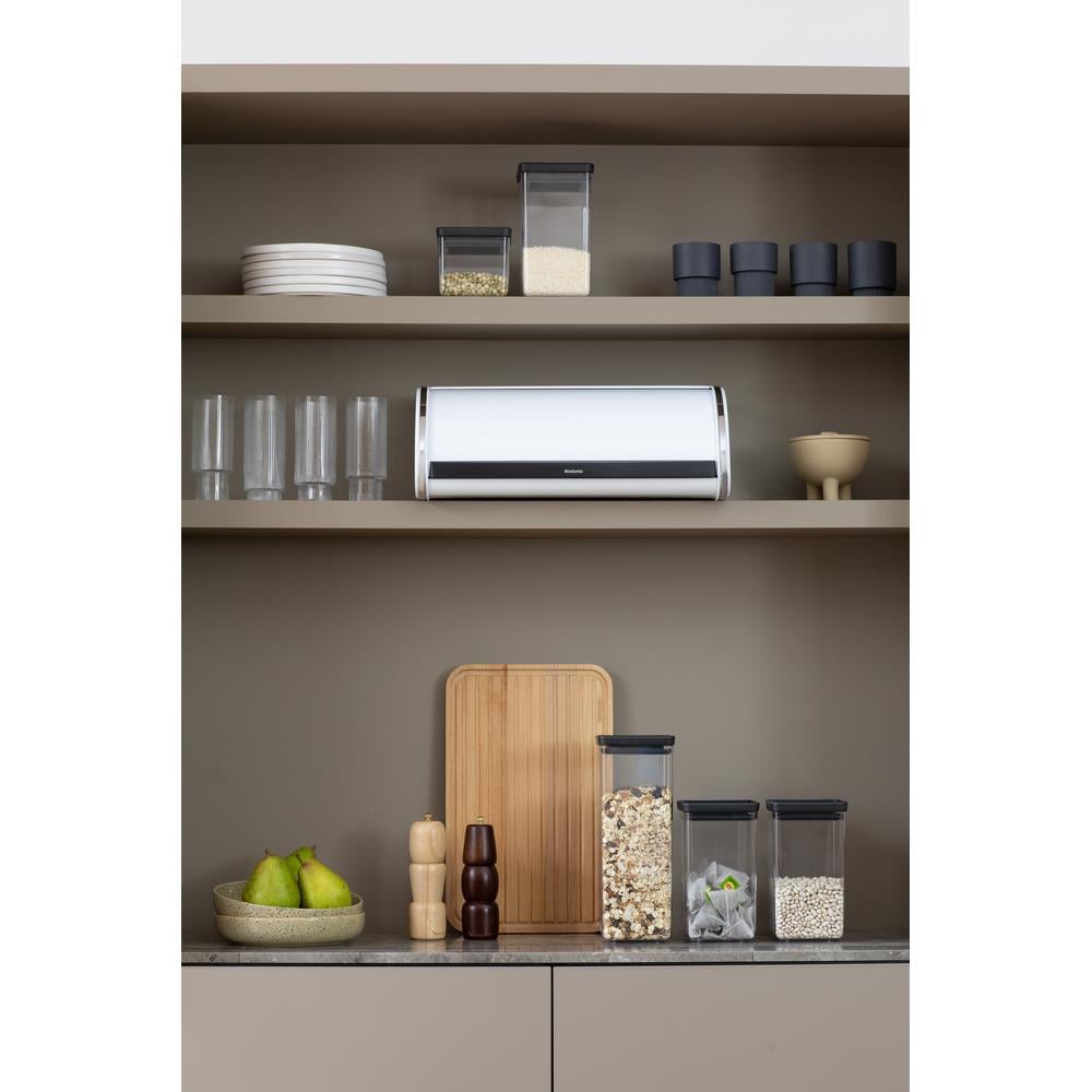 Broodtrommel met schuifdeksel - White