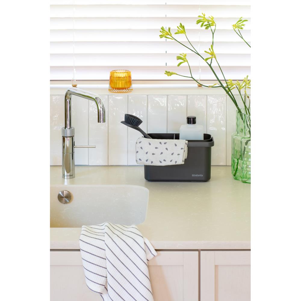 SinkSide aanrecht organiser met vaatdoekhouder - Dark Grey