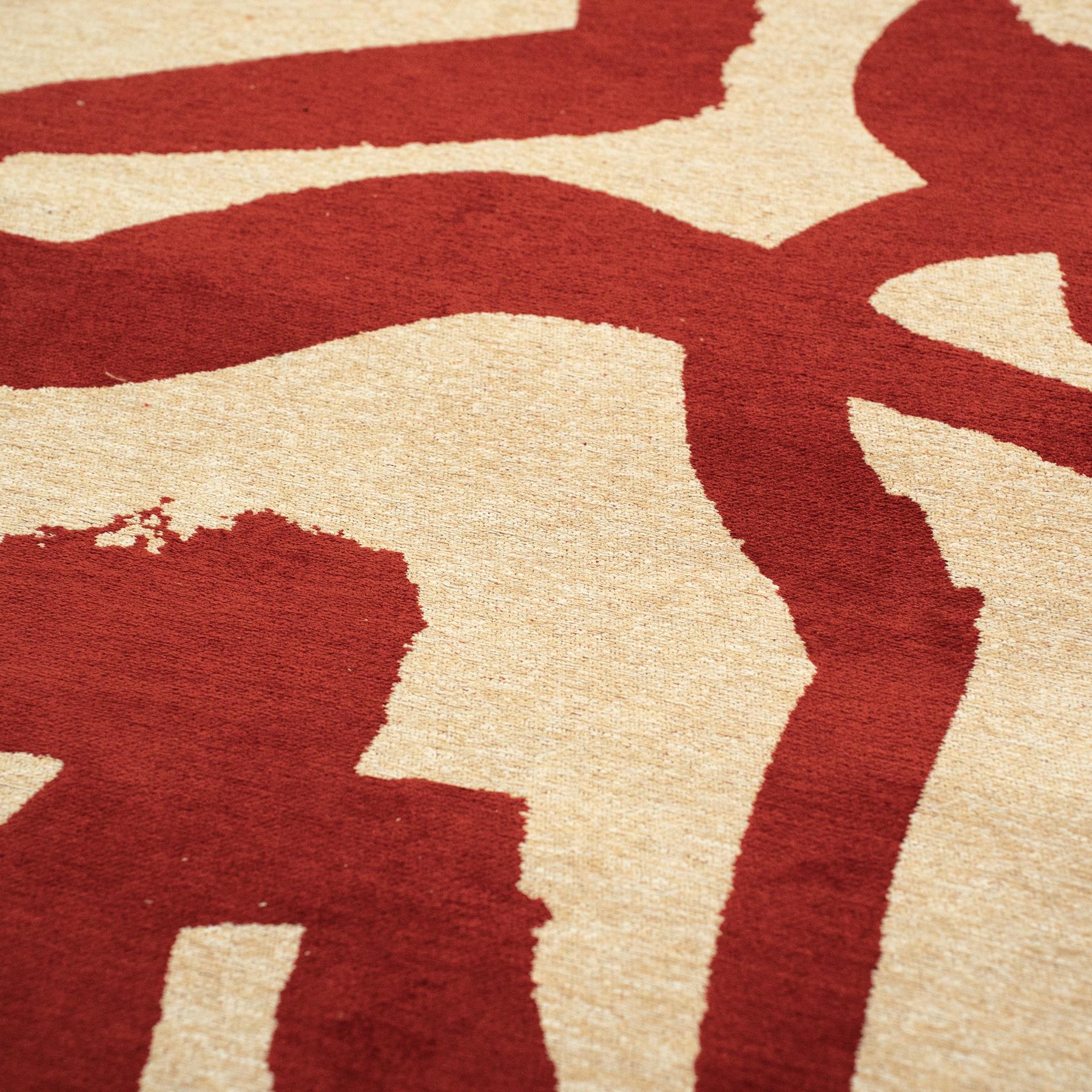 Louis de Poortere Ribbon Vloerkleed 240 x 340 cm - Red