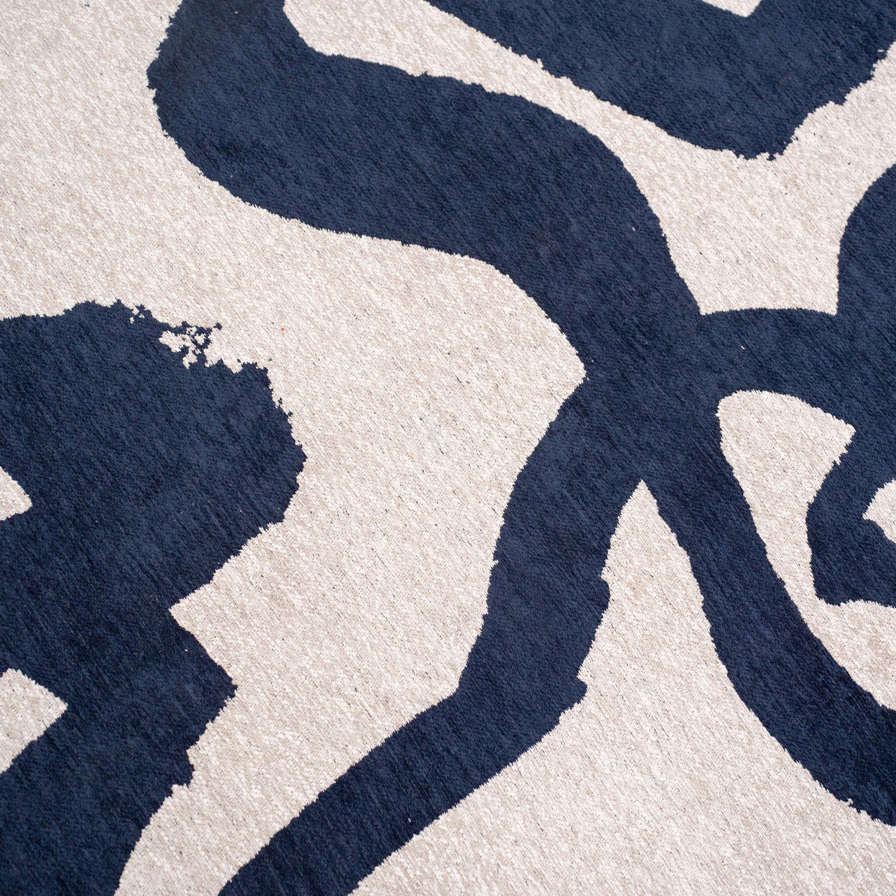 Louis de Poortere Ribbon Vloerkleed 170 x 240 cm - Sea Ink