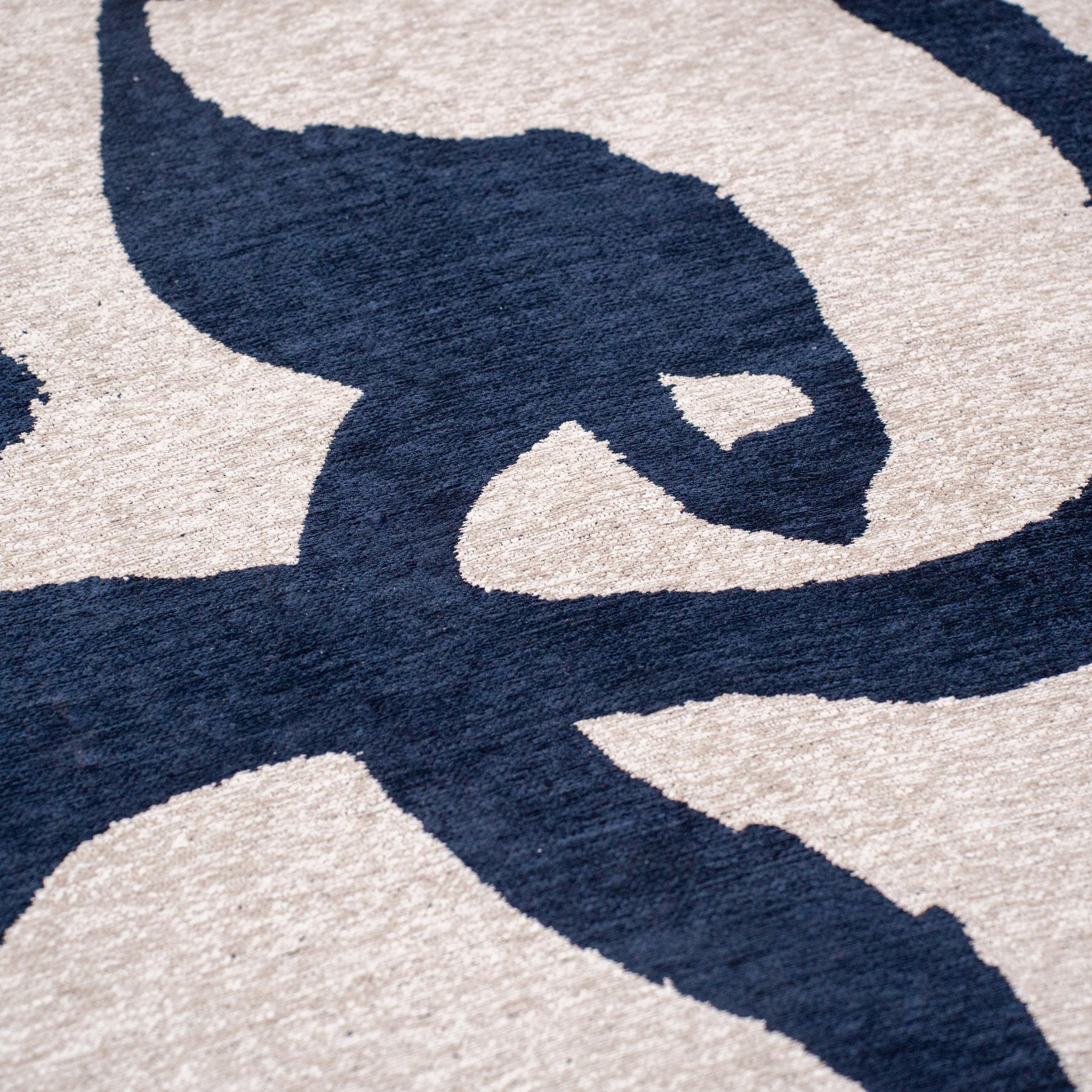 Louis de Poortere Ribbon Vloerkleed 170 x 240 cm - Sea Ink
