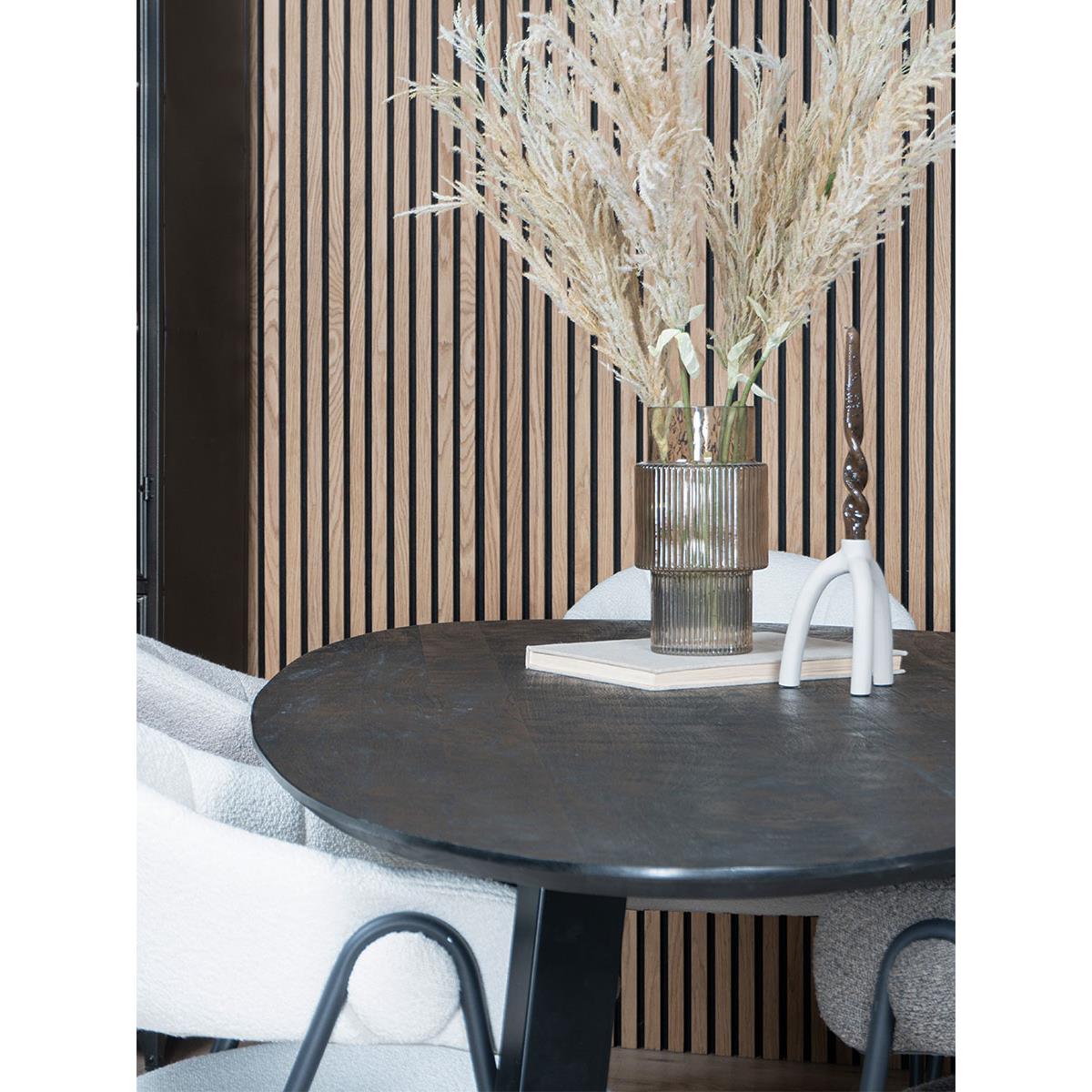 Home67 - Eettafel Tinus Zwart - Kiezelvormig 240 cm