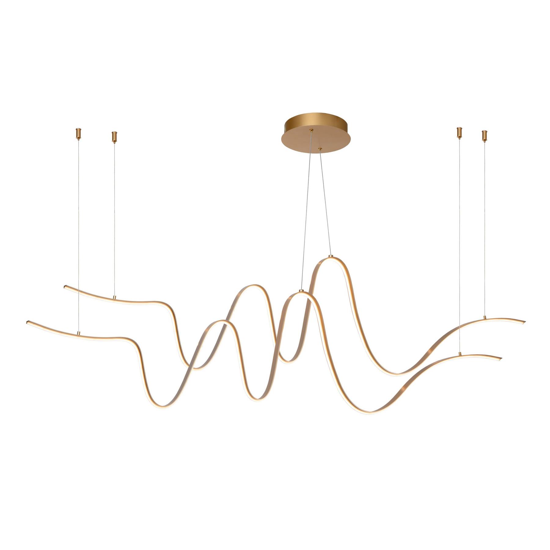 Lucide LAMBADA Hanglamp - Mat Goud | Messing