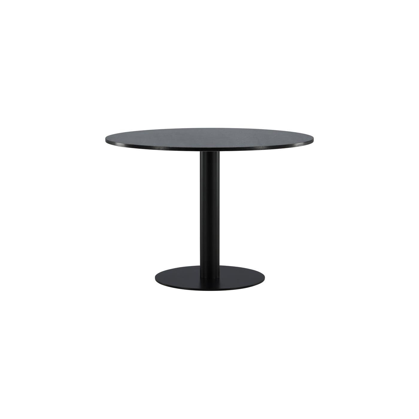 Fjôrd - Eettafel Grijs|Zwart Ø106cm - Marmer - Estelle