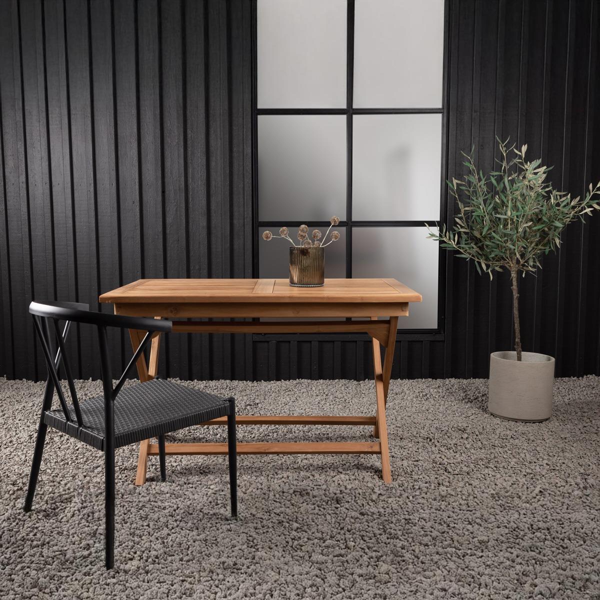 Fjôrd - Eettafel Naturel 120cm - Teakhout - Kenya