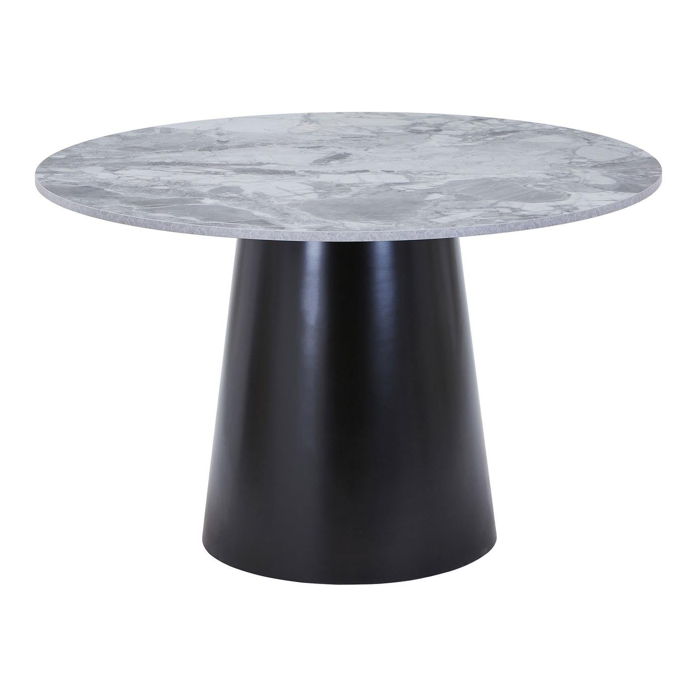 House Nordic - Eettafel Grijs|Zwart - 120x120x75cm - Brito