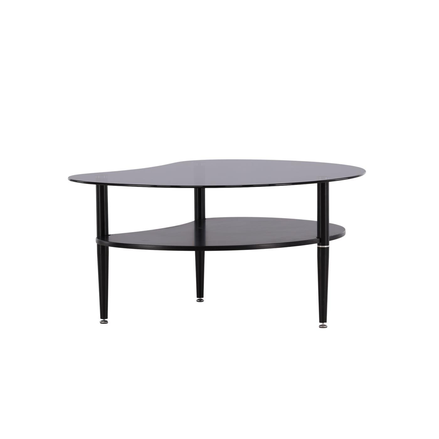 Fjôrd - Salontafel Zwart Smokey 101cm - Glas - Egg