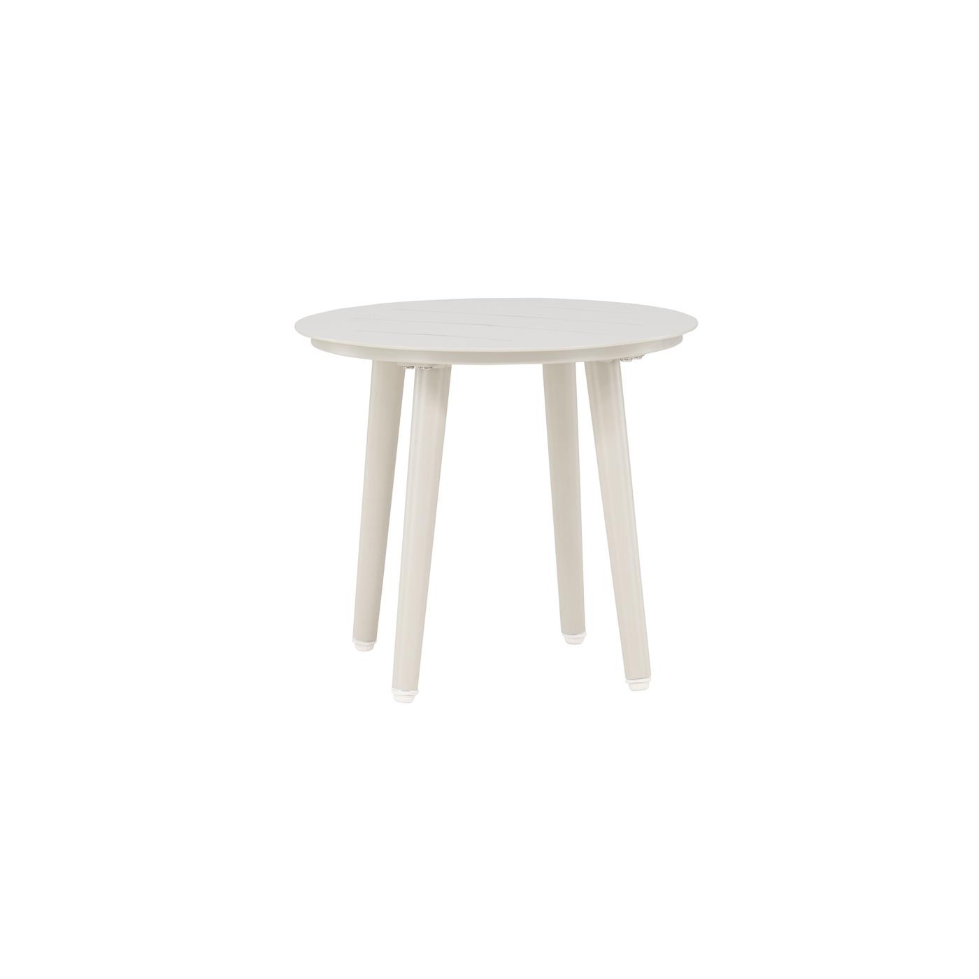 Fjôrd - Bijzettafel Beige Ø40cm -  Aluminium - Lina