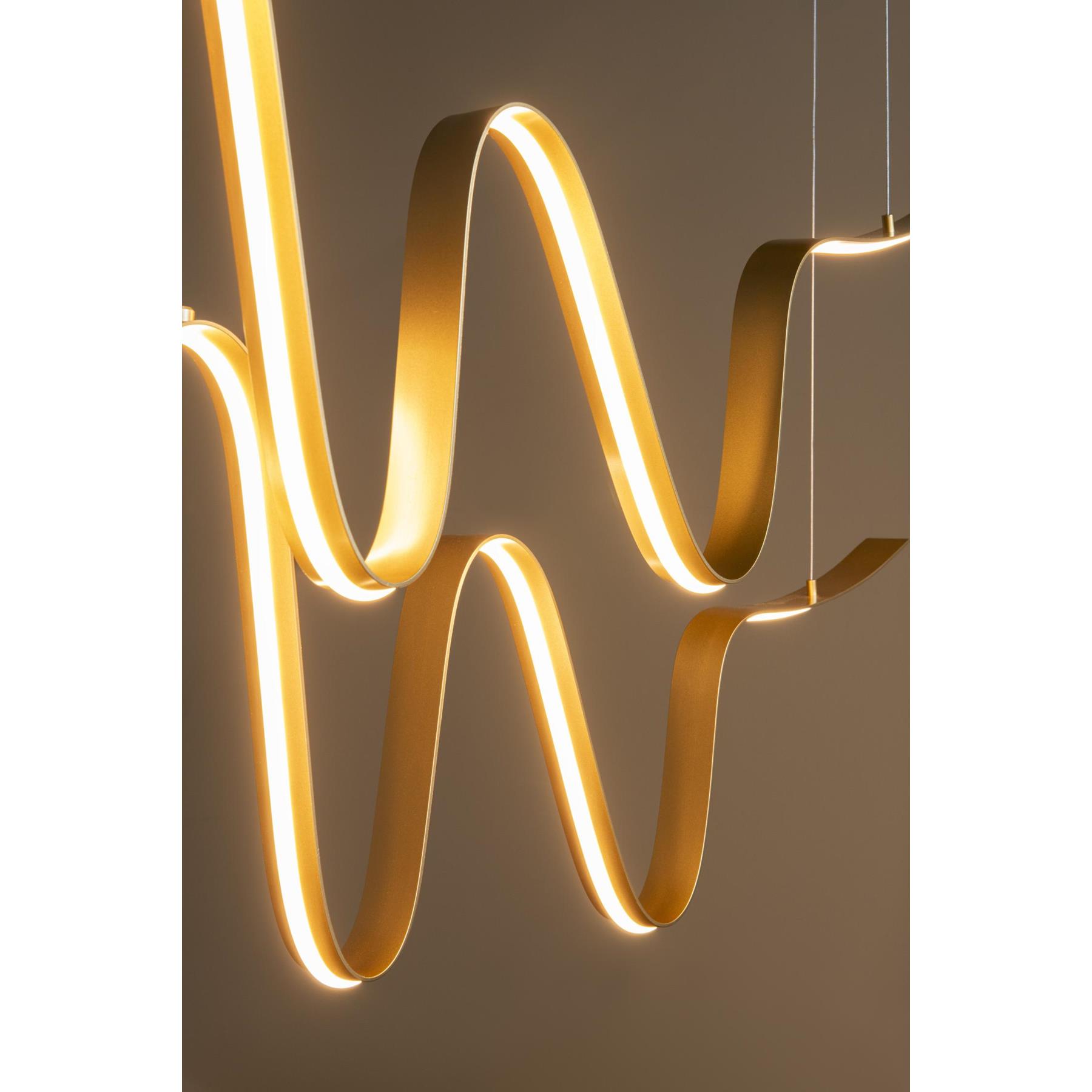 Lucide LAMBADA Hanglamp - Mat Goud | Messing