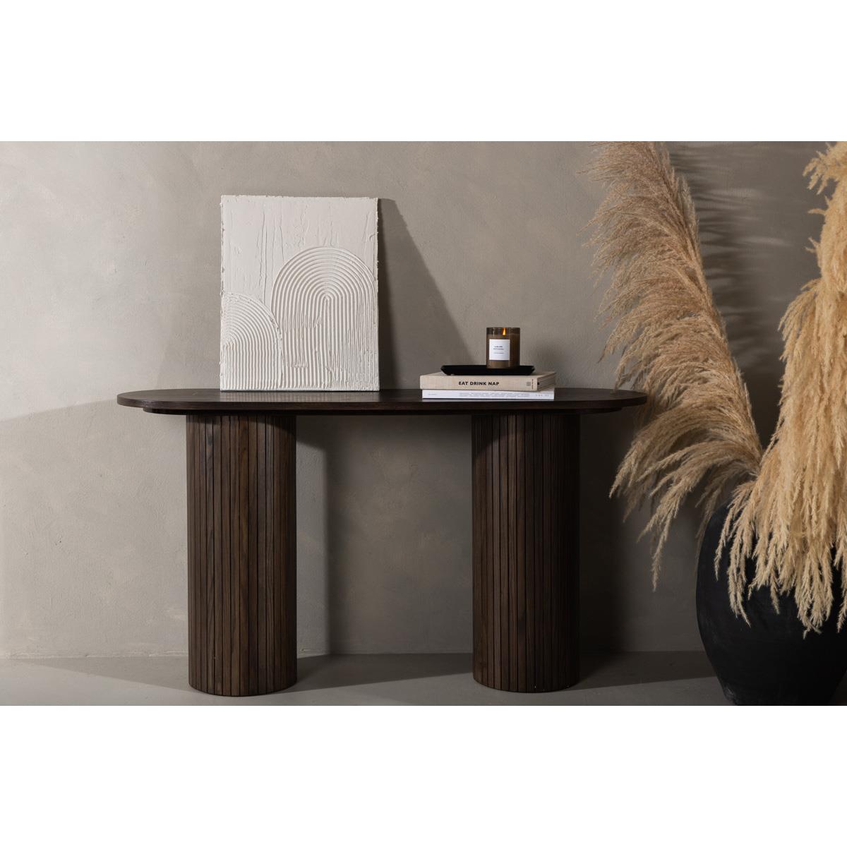 Fjôrd - Sidetable Bruin 130cm - Fineer - Bianca