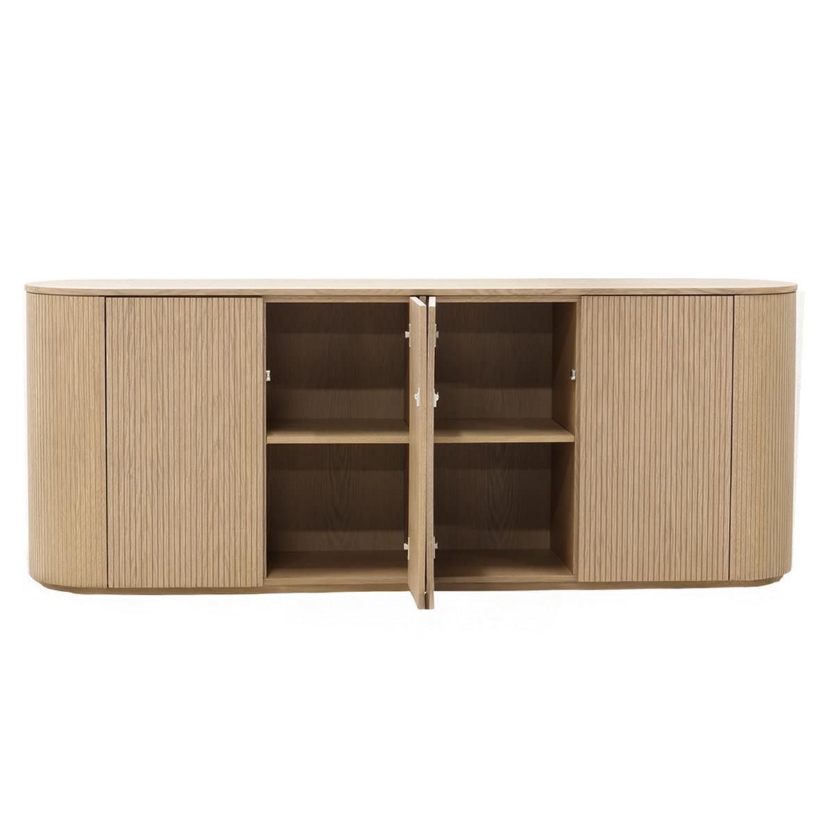 DÉJA Living - Dressoir Lichtbruin 215cm - Eikenhout - Laurel