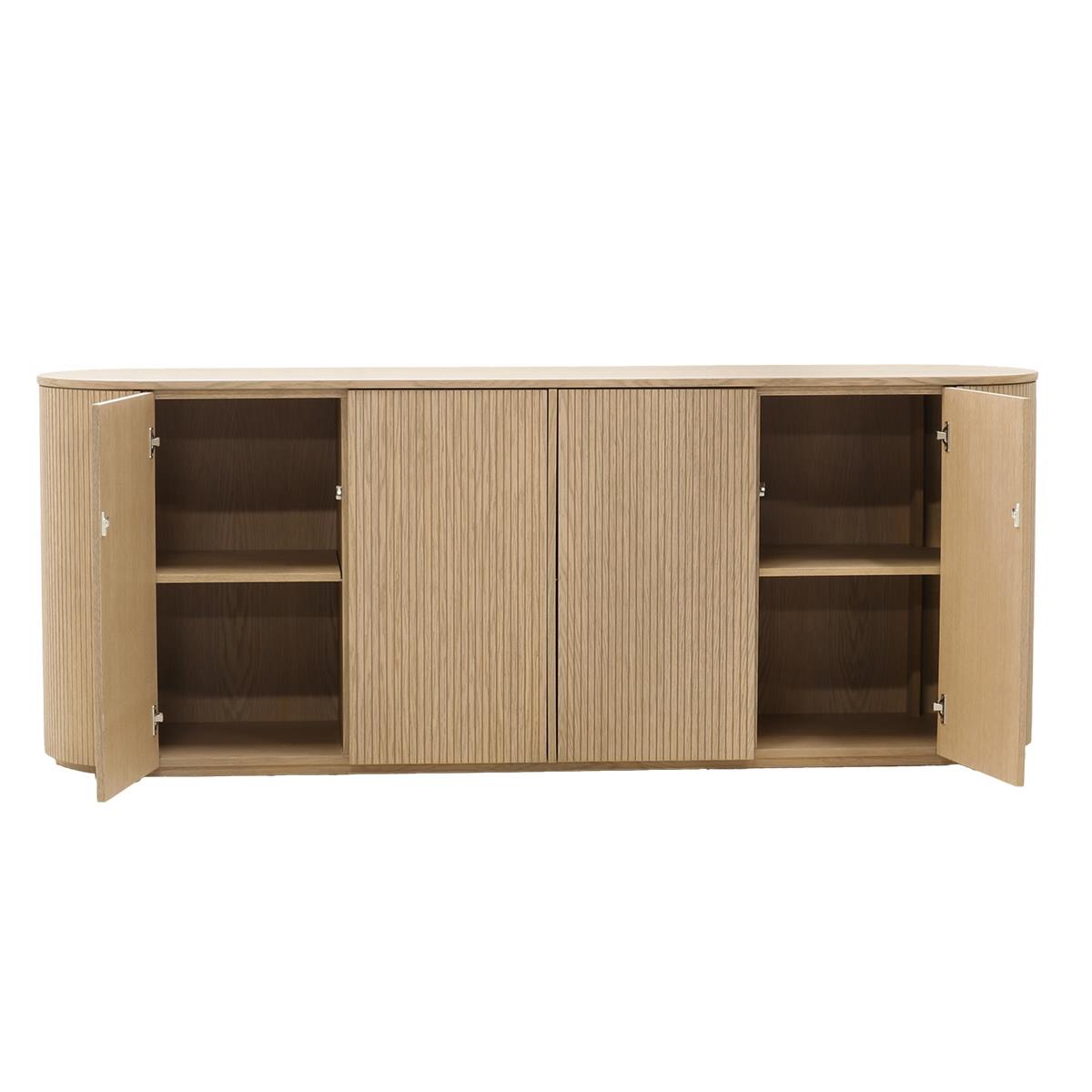 DÉJA Living - Dressoir Lichtbruin 215cm - Eikenhout - Laurel