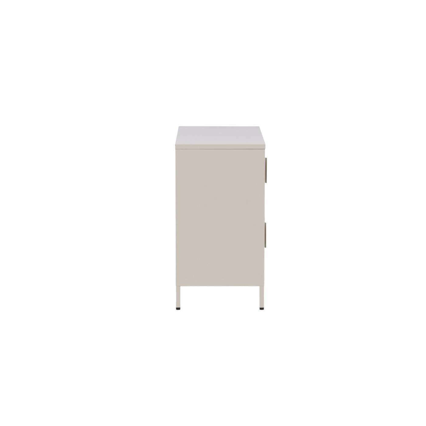 Fjôrd - Dressoir Beige 90cm - Metaal - Nett
