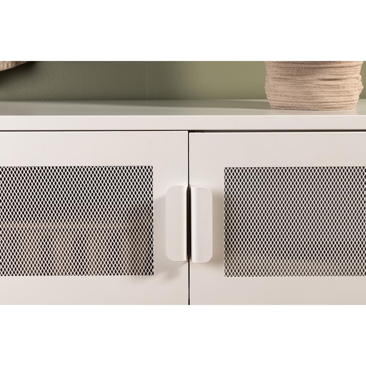 Fjôrd - Dressoir Wit 90cm - Metaal - Nett