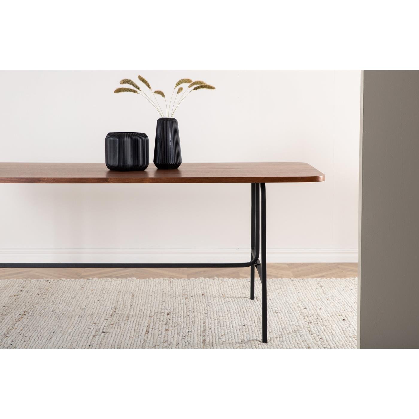 Fjôrd - Eettafel Donkerbruin 200cm - Fineer - Uno