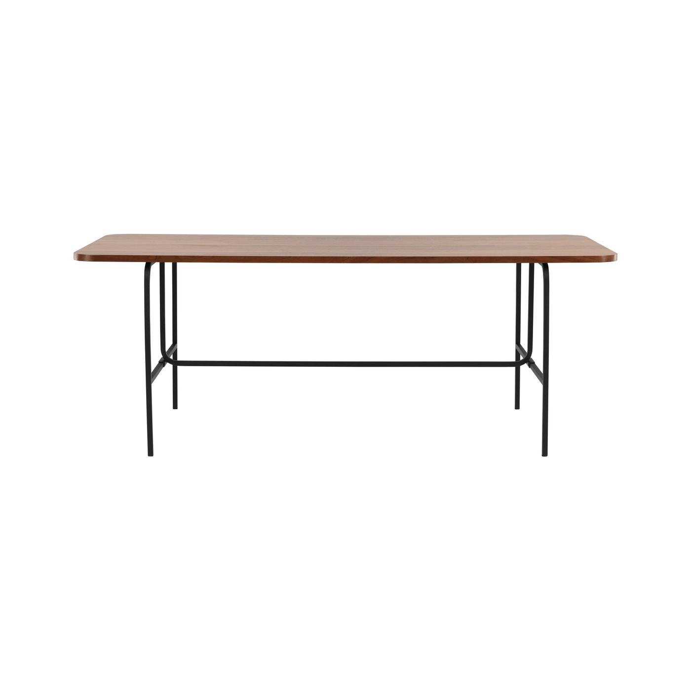 Fjôrd - Eettafel Donkerbruin 200cm - Fineer - Uno