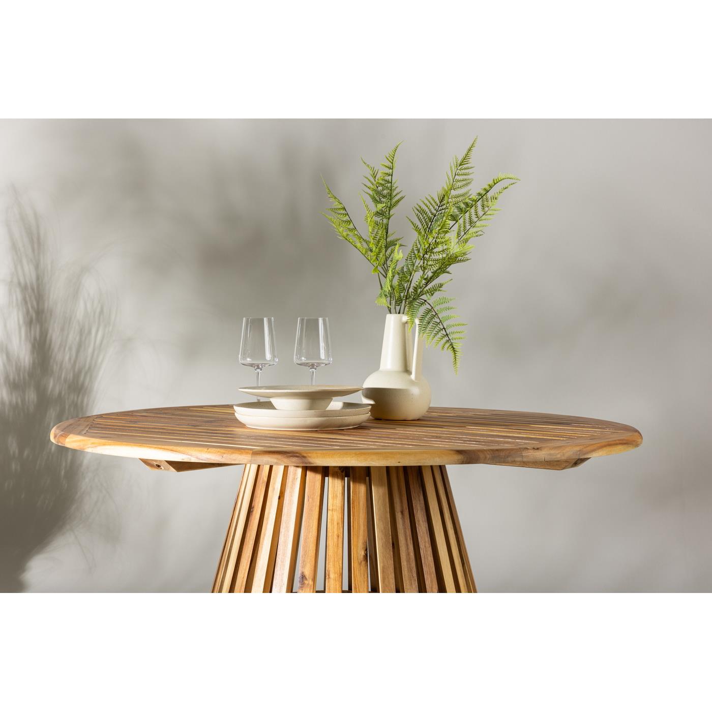 Fjôrd - Eettafel Naturel Ø120cm - Acacia - Lumpur