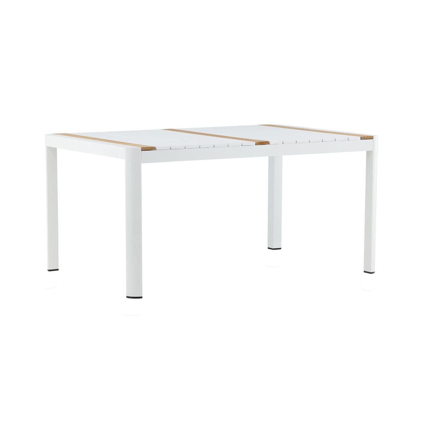 Fjôrd - Eettafel Wit 150cm - Teakhout - Togo