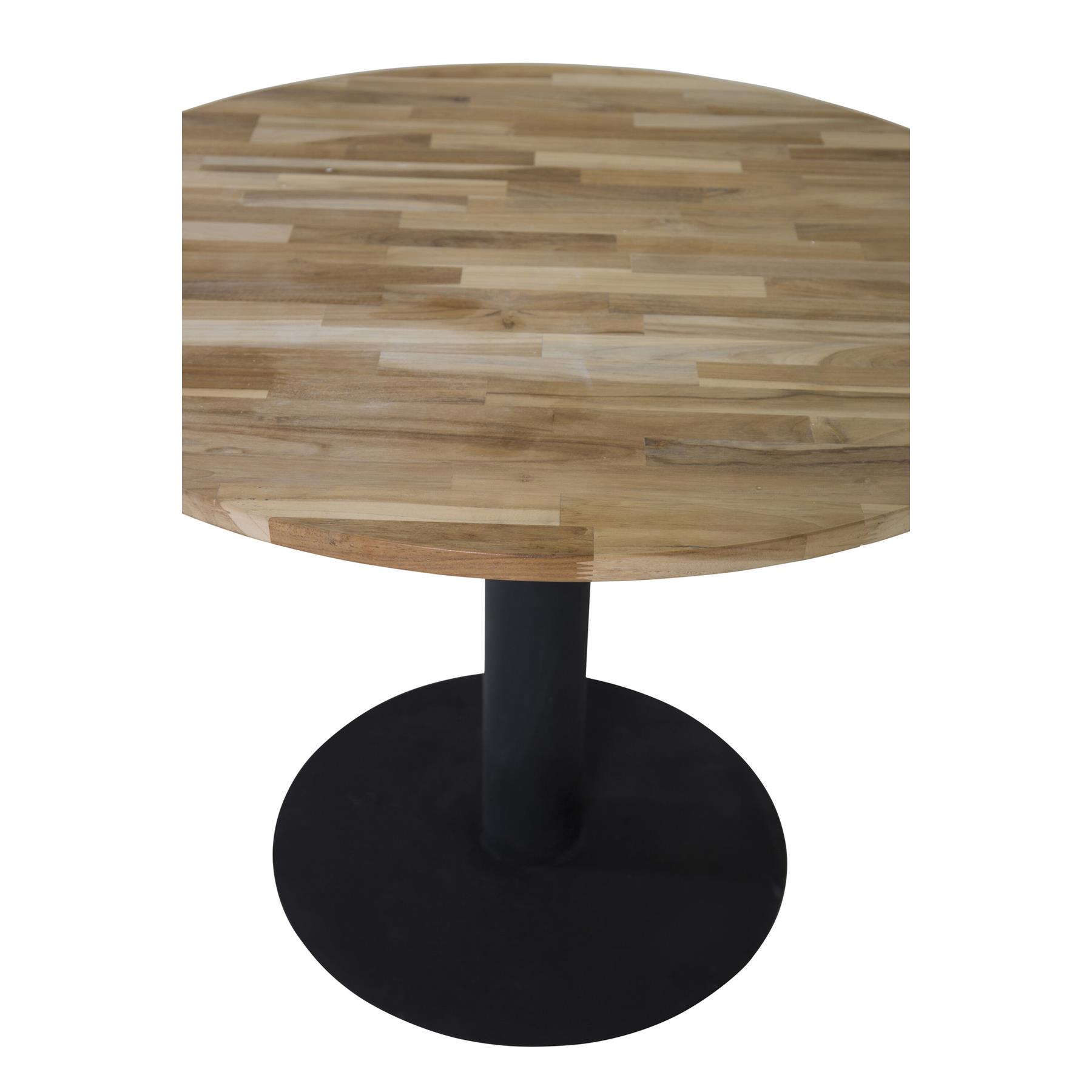 Fjôrd - Eettafel Naturel Ø140cm - Teakhout - Cirebon