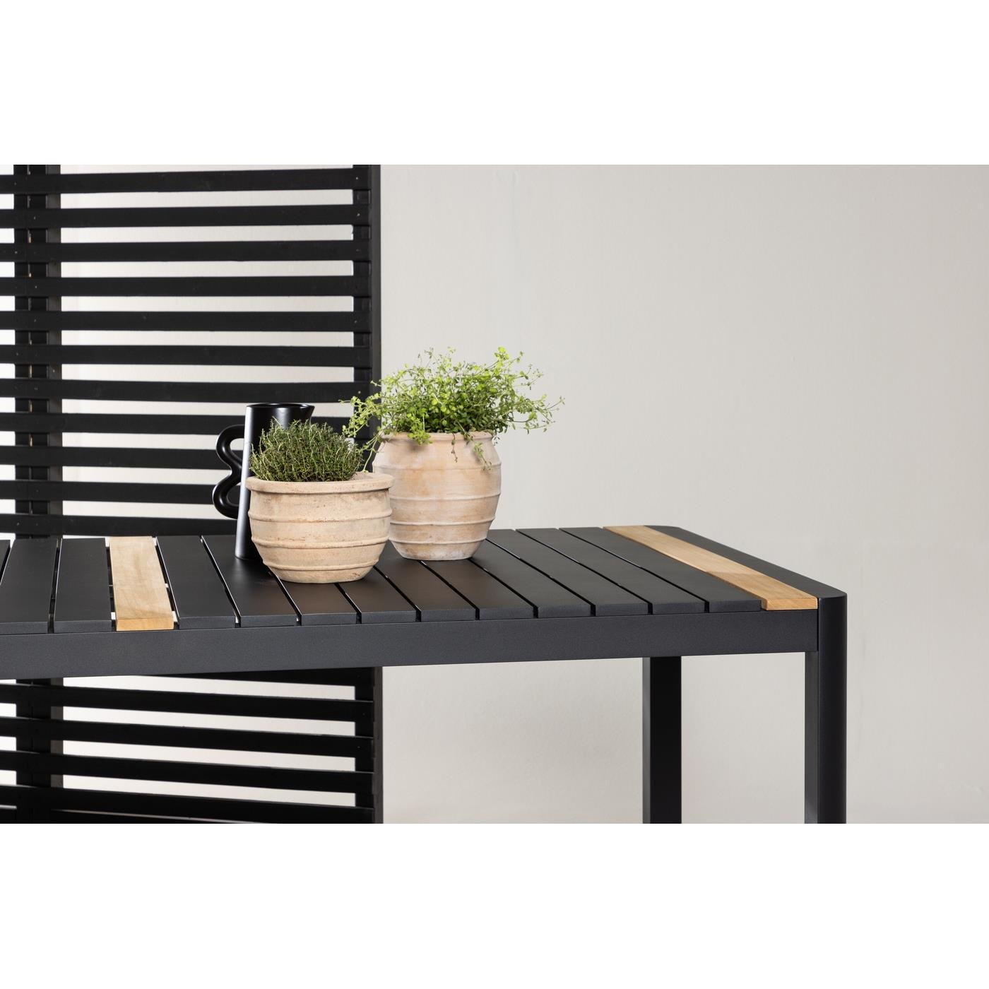 Fjôrd - Eettafel ZWart 200cm - Teakhout - Togo
