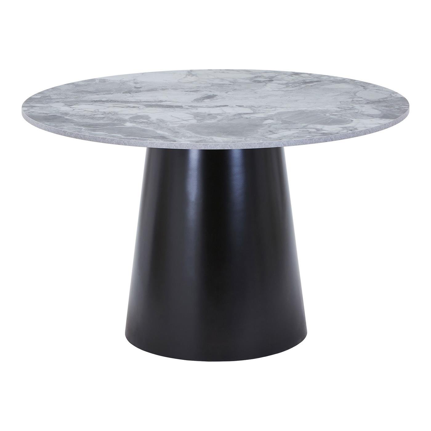 House Nordic - Eettafel Grijs|Zwart - 120x120x75cm - Brito