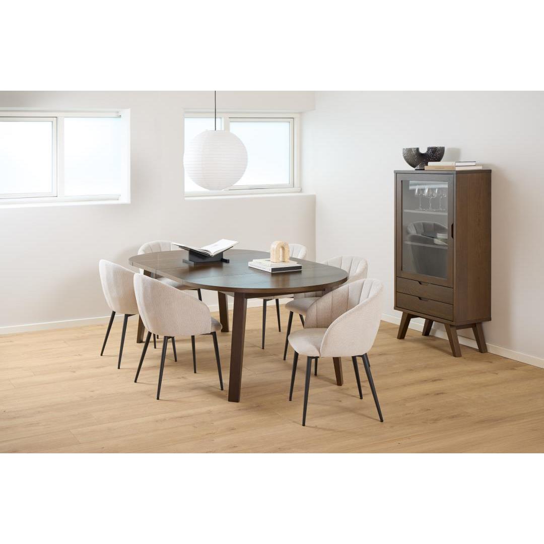 Giga Living - Eetkamerstoel Beige Stof - Philadelphia