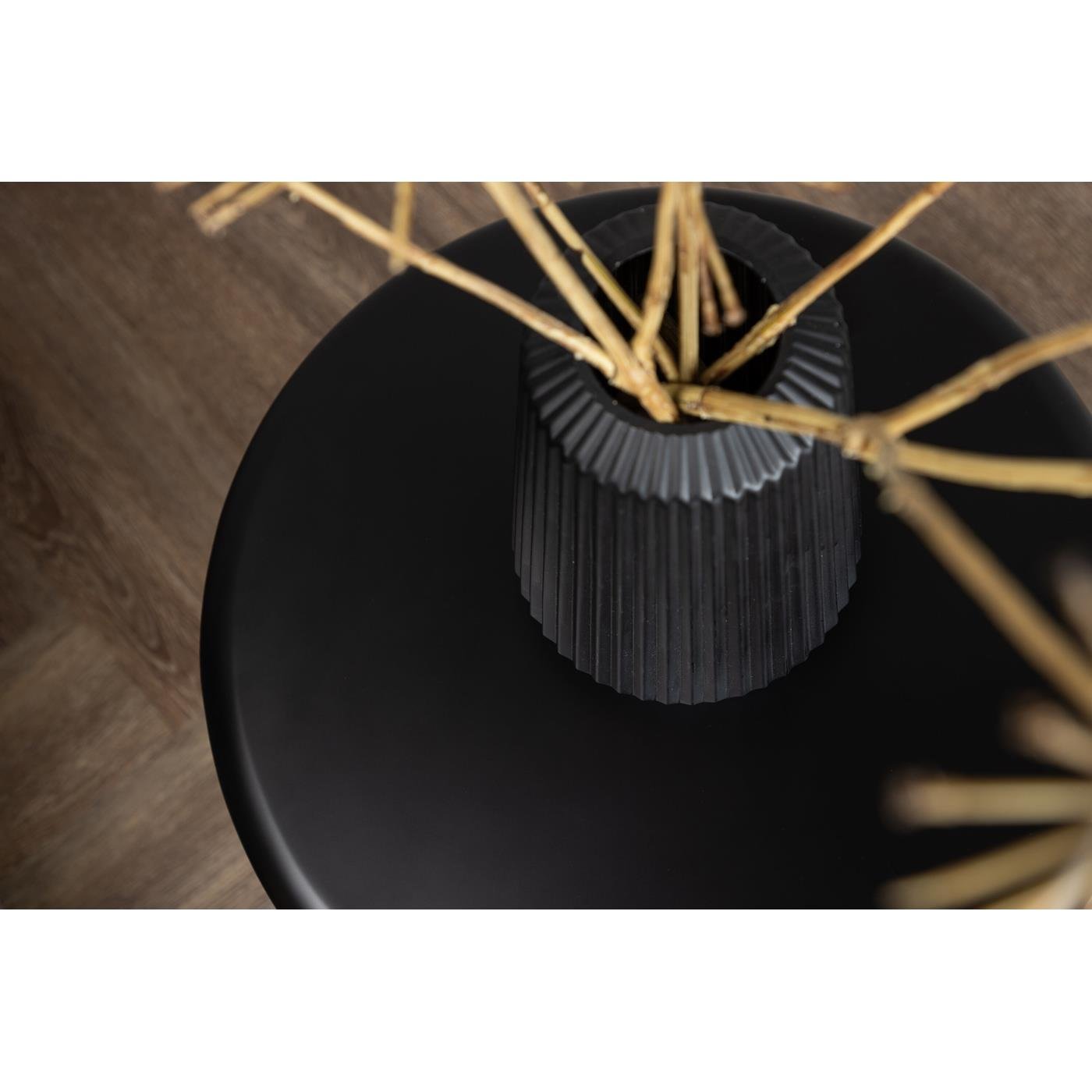 Fjôrd - Bijzettafel Zwart Ø40cm - MDF - Namsos