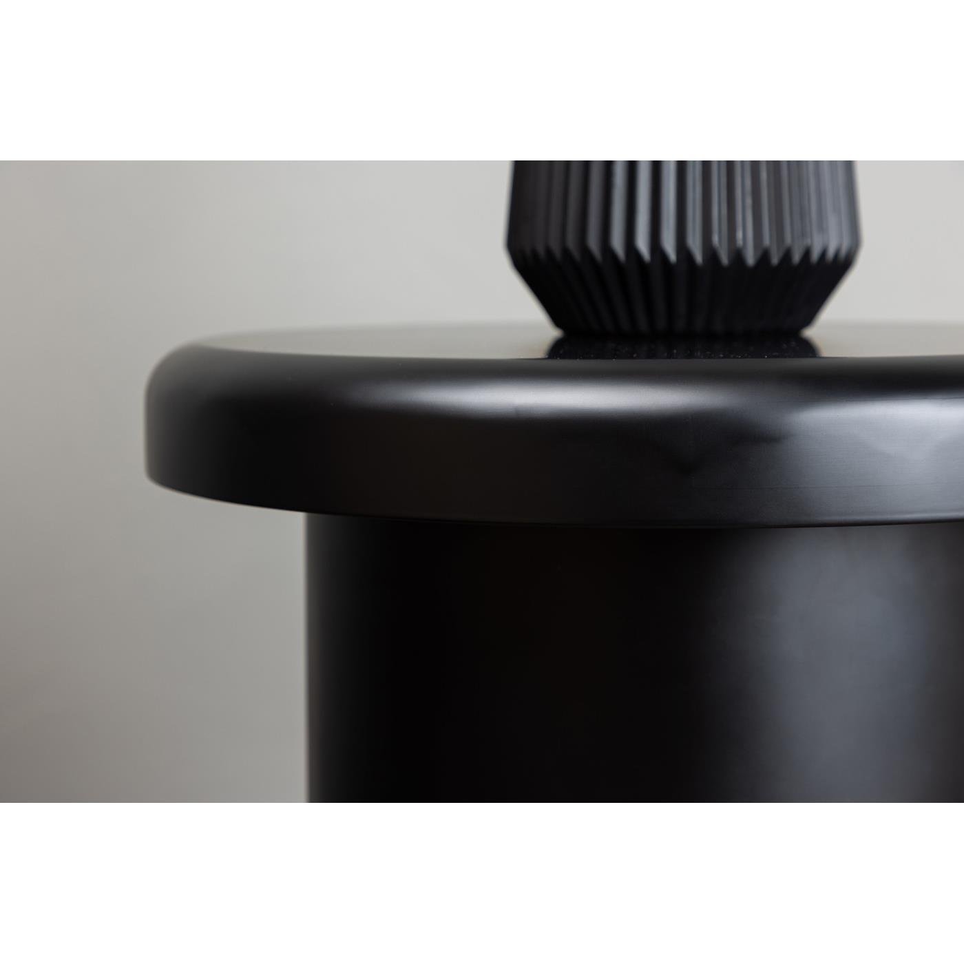 Fjôrd - Bijzettafel Zwart Ø40cm - MDF - Namsos