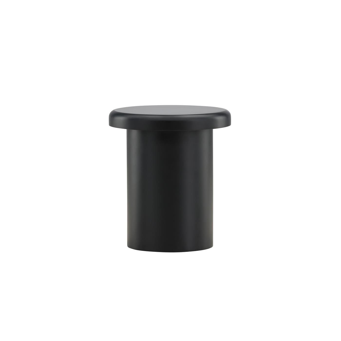 Fjôrd - Bijzettafel Zwart Ø40cm - MDF - Namsos